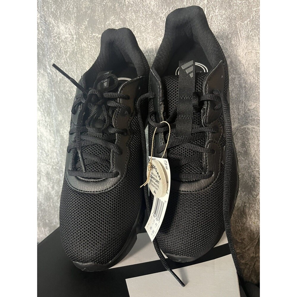 Adidas Cloudfoam Flex Women’s 9 Wide Black Walking Shoes Sneakers HQ4961 NIB